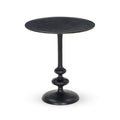 Black Antique Metal End Table