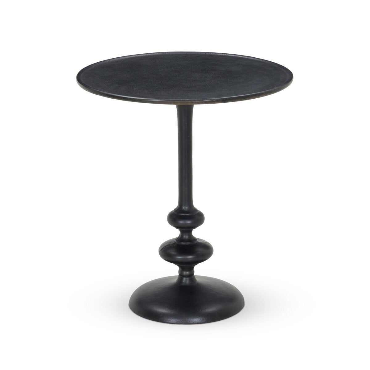 Black Antique Metal End Table
