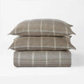 Plaid Euro Sham- mineral