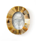 HORN W/ BRASS OVAL 4X6 FRAME
