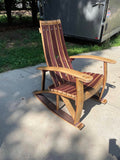 WINE STAVE ADIRONDAK ROCKING CHAIR