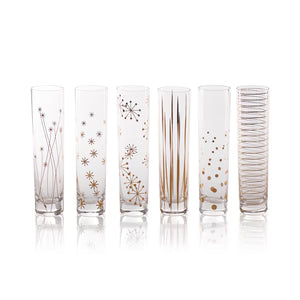 Gold Decal Champagne Flute