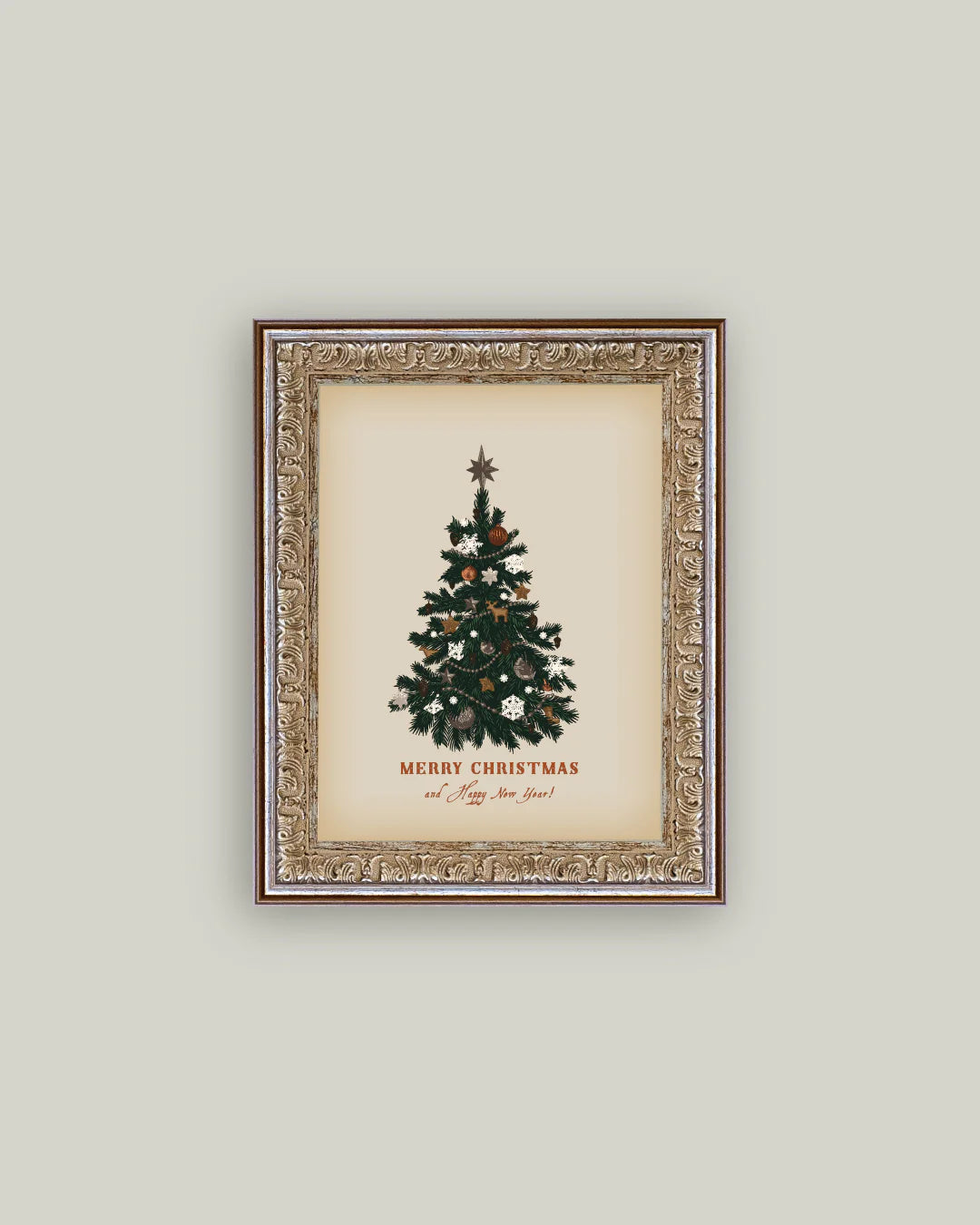 Happy New Year Tree 8x10