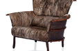 Brindle Hide & Palmwood Chair