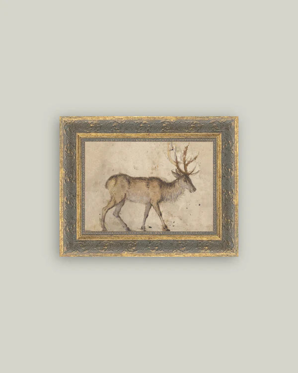 Vintage Reindeer 7x5