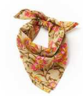 BLOCK PRINT COTTON BANDANA ASSORTED