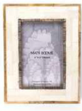 CARVED BONE & HORN 3x3 FRAME
