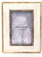 CARVED BONE & HORN 3x3 FRAME