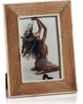 4x6 wood w/white frame
