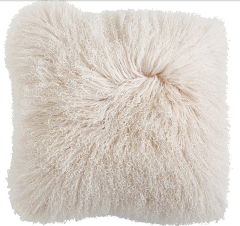 20" fur pillow