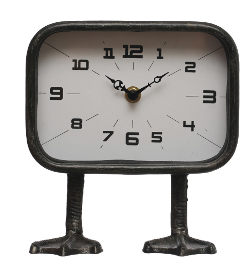 CLOCK/ DUCK FEET