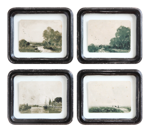 framed landscape wall decor