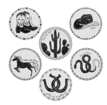 Coasters S/6 BOHO