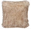 HONEY FAUX FUR PILLLOW 18"