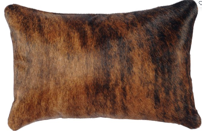BRIDNLE HIDE PILLOW 12X18