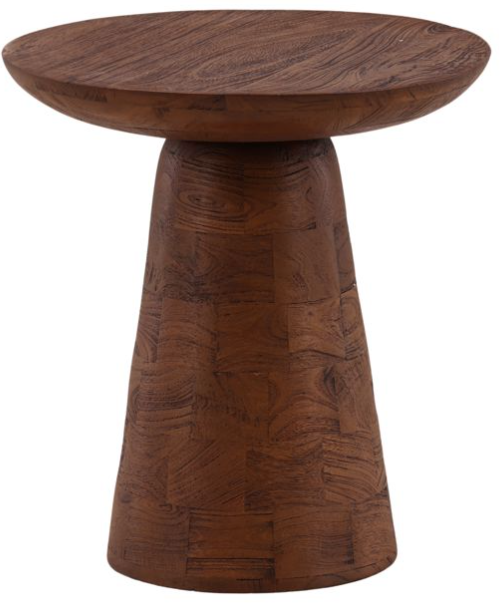 Mango Wood Round End Table
