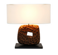 Acacia Carved Lamp