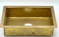 Hammered Brass Sink -Unlacquered