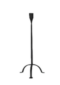 Hand-Forged Cast Iron Footed Taper Holder