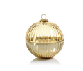 Glass Ornament Candle-Gold
