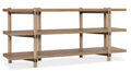 3 SHELF HICKORY CONSOLE