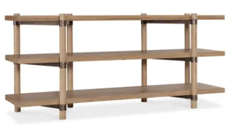 3 SHELF HICKORY CONSOLE