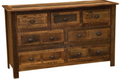 BARNWOOD 7 DRW DRESSER
