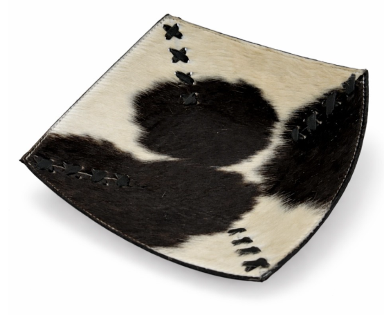 Hide & Leather Stitched Bowl