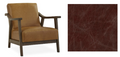 Brandy Leather & Wood Chair