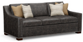 Charcoal Leather Sofa