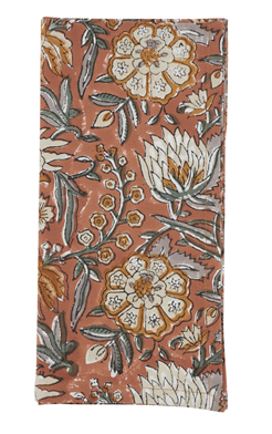 Floral Block Print Napkin