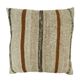 Striped Rust Oblong Pillow