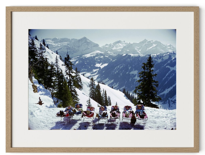 Art-Lounging In Gstaad by Slim Aarons