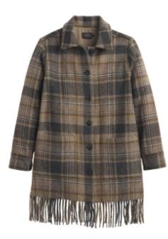 FRINGE WOOL JACKET JOLENE