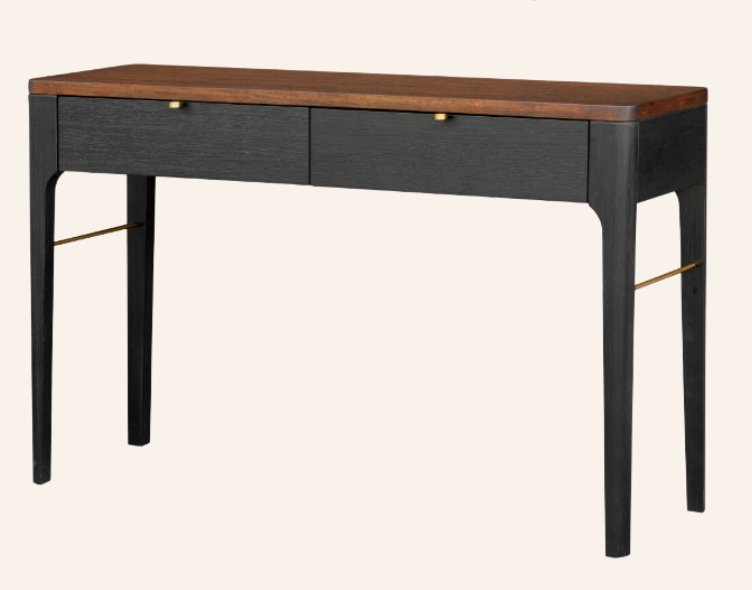 RUBBERWOOD & OAK CONSOLE