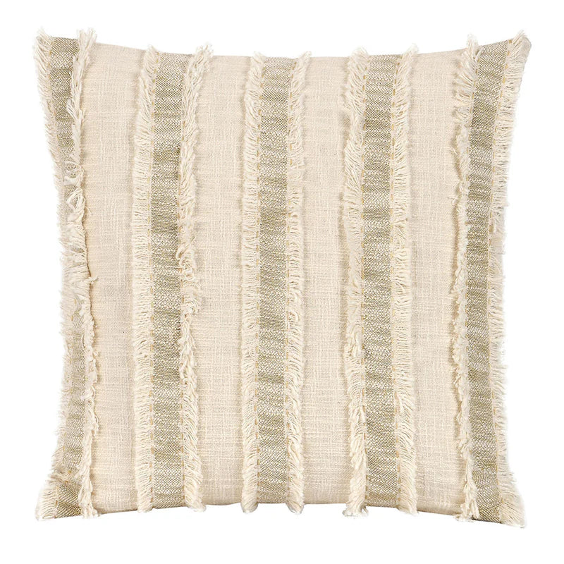 Natural & Ivory Stripped Pillow