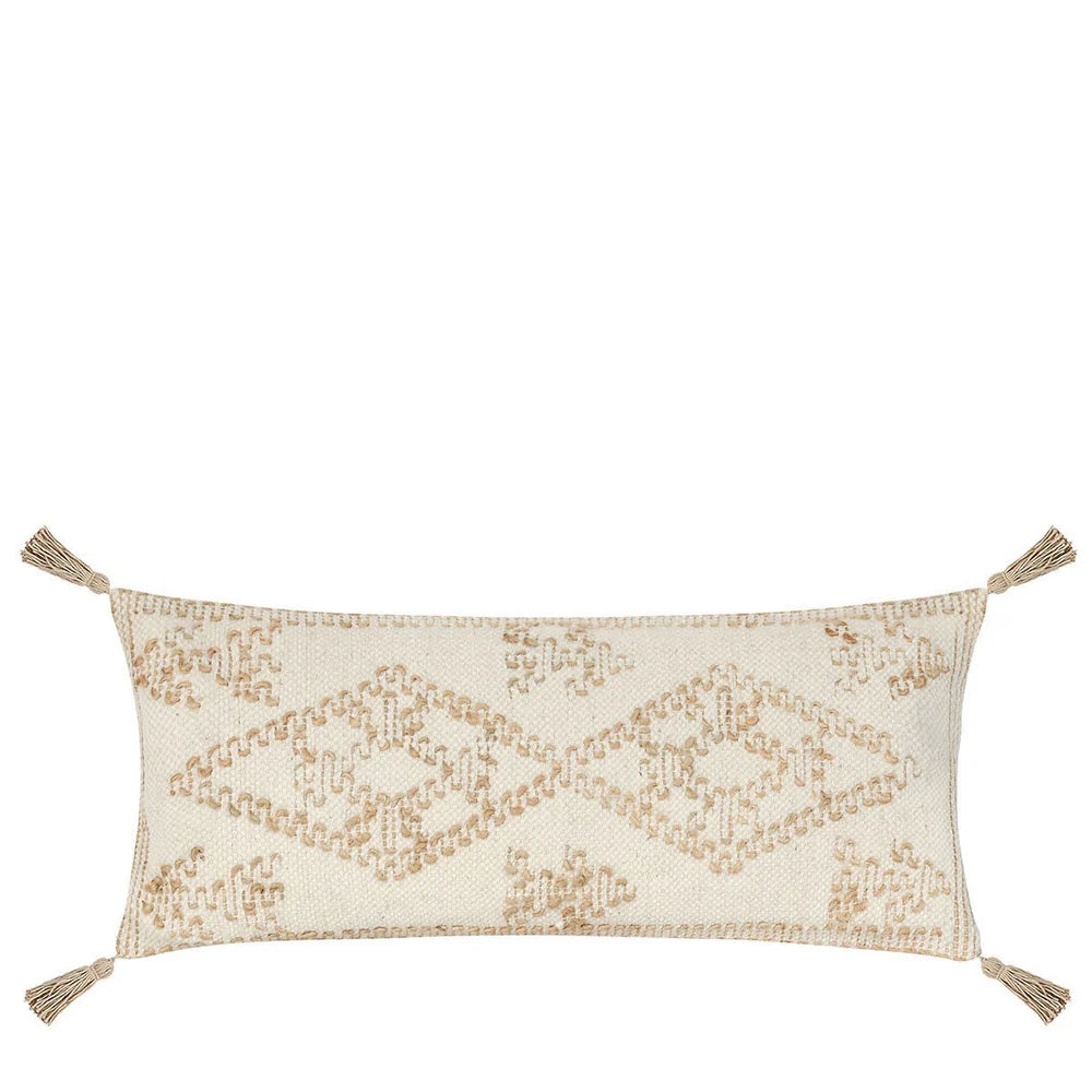 Ivory & Natural Tassel Pillow