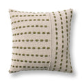 Natural & Olive Green Pillow