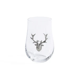 Stag Water Glass