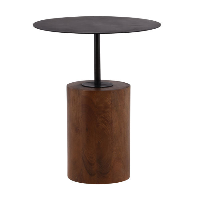 Mango Wood & Iron End Tables
